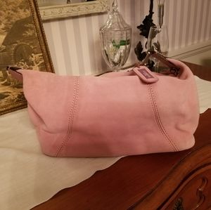 Liz Claiborne Pink Suede Bag